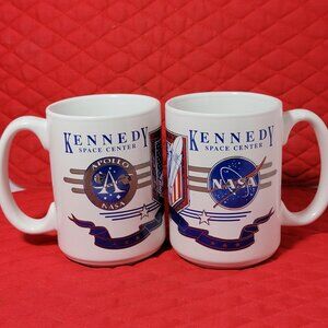 Vintage Kennedy Space Center NASA Apollo Mugs